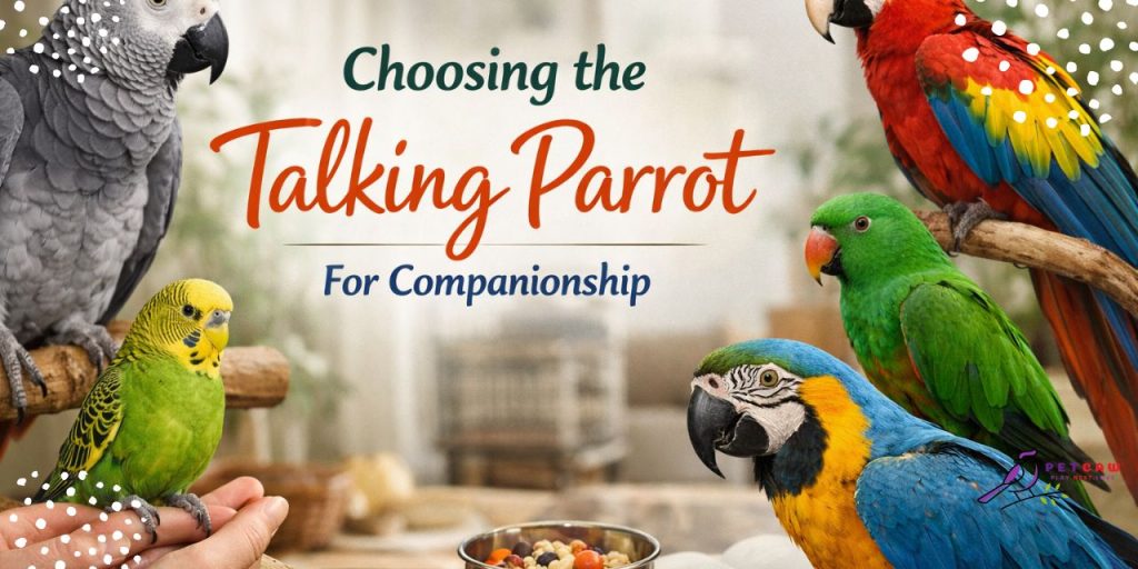choosing the talking-parrot for companionship