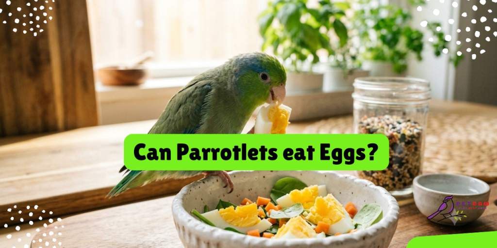 can parrotlets eat eggs